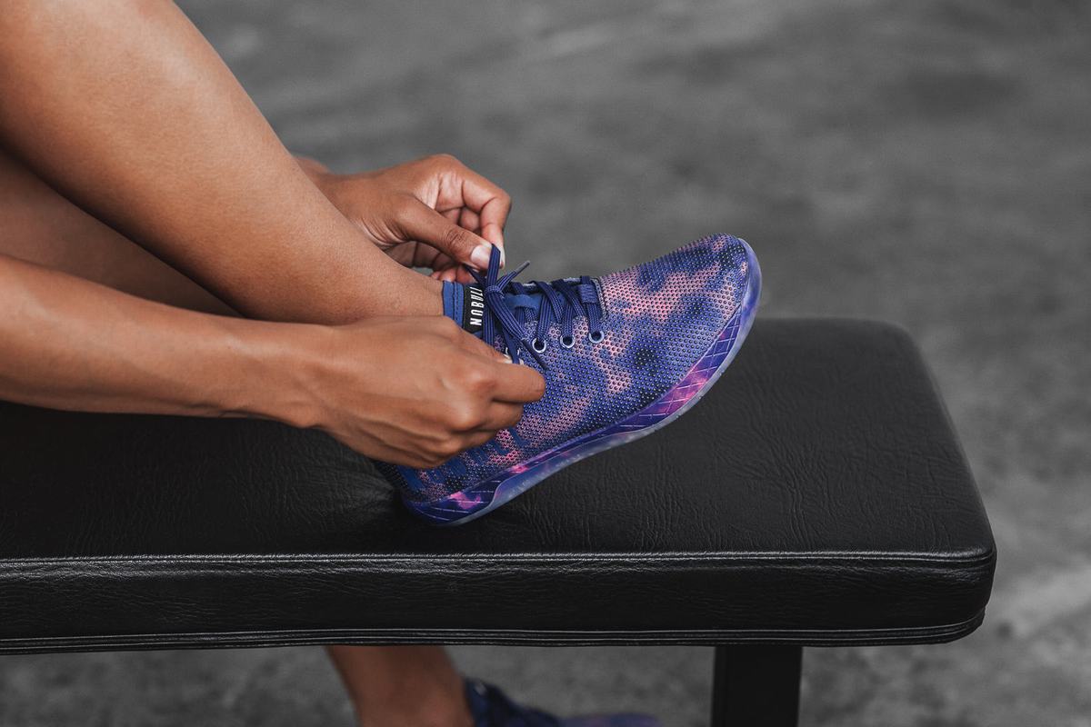 Nobull Superfabric Tie-Dye Women's Trainers Indigo Pink | Australia (EM5764)